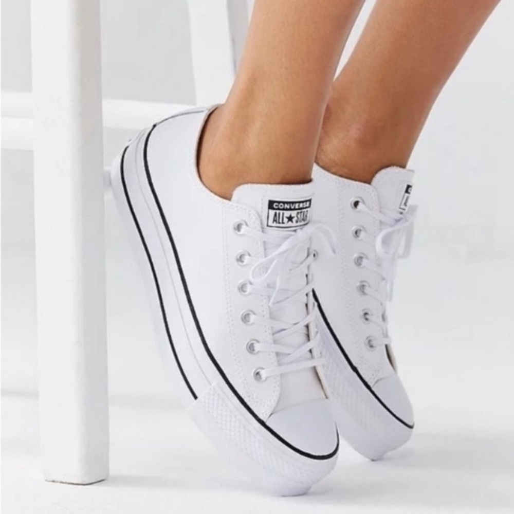 Converse Chuck Taylor Sneaker All Star Lift Platform White Canvas Lace Up
